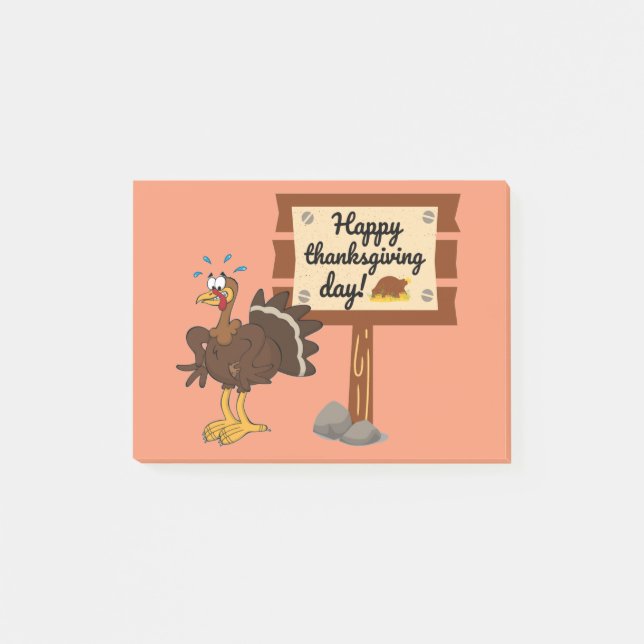 Happy Thanksgiving Day Funny Post-it Notes (Front)