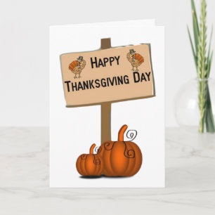 Happy Thanksgiving Day Greeting Card