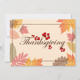 Happy Thanksgiving Day Holiday Card