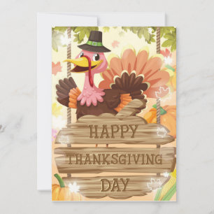 Happy Thanksgiving Day Holiday Card