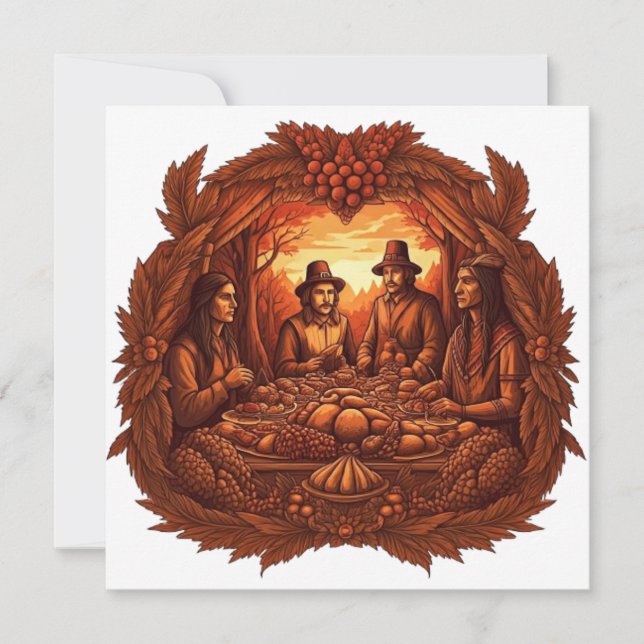 HAPPY THANKSGIVING DAY HOLIDAY CARD (Front)