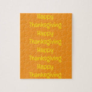 Happy Thanksgiving Day Jigsaw Puzzle 