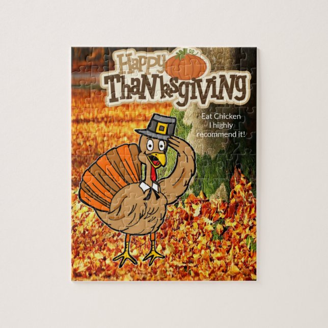Happy Thanksgiving Day Jigsaw Puzzle (Vertical)