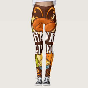 Happy Thanksgiving Day Leggings