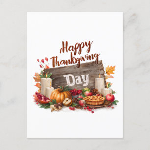 Happy Thanksgiving Day Postcard