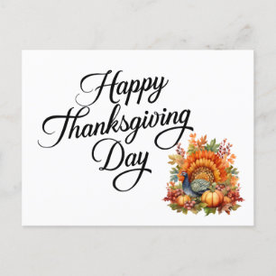 Happy Thanksgiving Day  Postcard