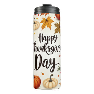 Happy Thanksgiving Day Thermal Tumbler
