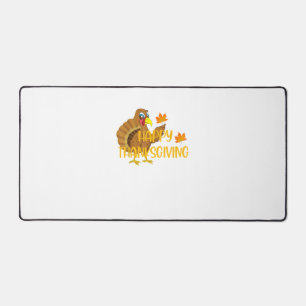 Happy Thanksgiving Day Turkey Thankful Men Women B Desk Mat
