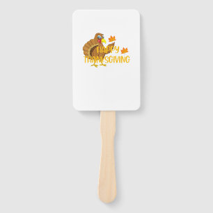 Happy Thanksgiving Day Turkey Thankful Men Women B Hand Fan