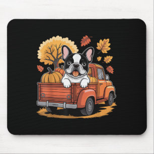 Happy Thanksgiving Dog Lovers French Bulldog Pumpk Mouse Pad