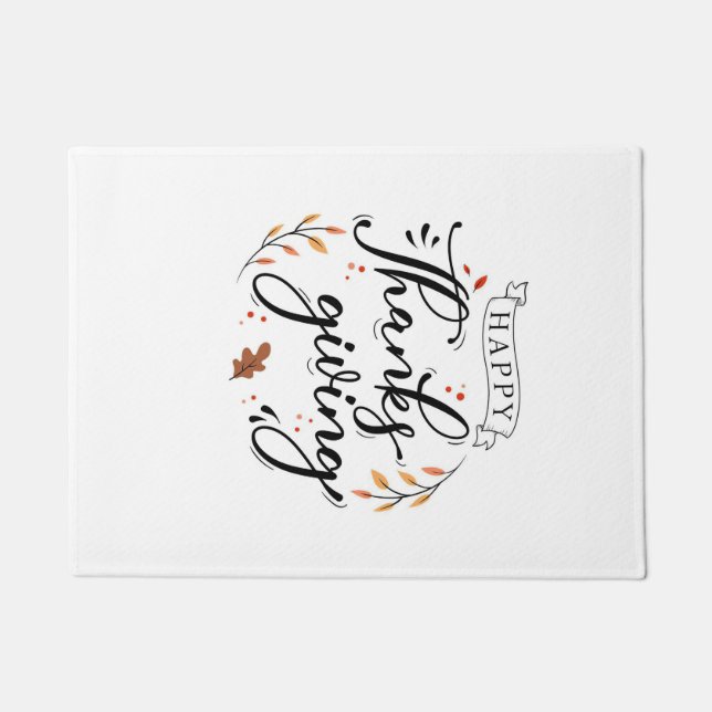 Happy Thanksgiving Doormat (Front)