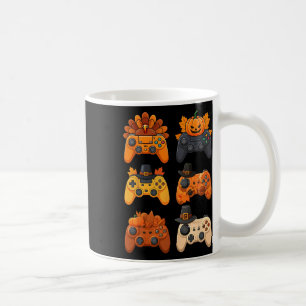Happy Thanksgiving Fall Gaming Controllers Turkey Coffee Mug
