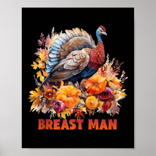 Happy Thanksgiving Fall Vibes Breast Man Tank Top Poster