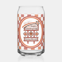 Happy Thanksgiving Feeling Blessed Retro Sign