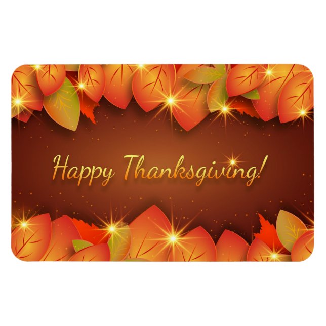 Happy Thanksgiving Flexible Magnet (Horizontal)