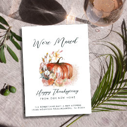 Happy Thanksgiving from our New Home Moving Announcement