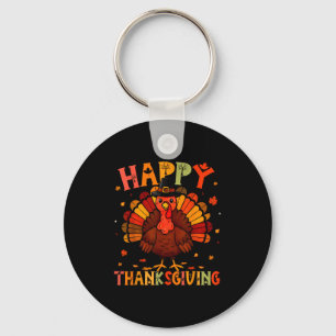 Happy Thanksgiving Funny Turkey Day Family Dinner  Key Ring