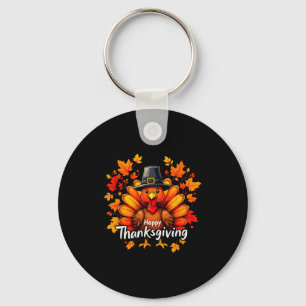 Happy Thanksgiving Funny Turkey Family Dinner Than Key Ring