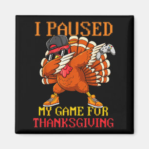 Happy Thanksgiving Gaming Fall Turkey Gamer Boys K Magnet