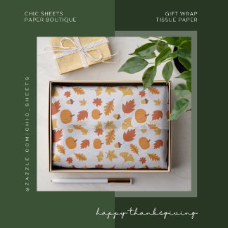 Happy Thanksgiving Gift Wrap Tissue Paper