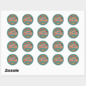 Happy Thanksgiving | Give Thanks Classic Round Sticker (Sheet)