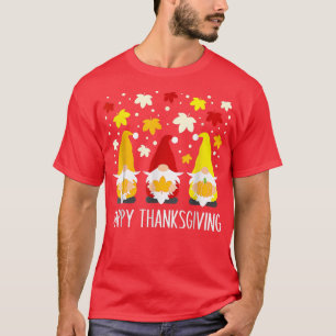 Happy Thanksgiving Gnome Fall Autumn T-Shirt