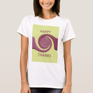 Happy Thanksgiving Golden Yellow whirl design.png T-Shirt