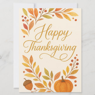 Happy Thanksgiving Greeting Card