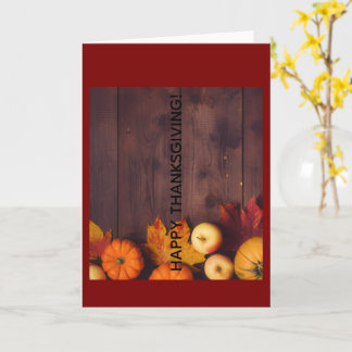 Happy Thanksgiving Greeting Card