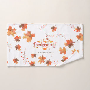 Happy Thanksgiving Hand Towel