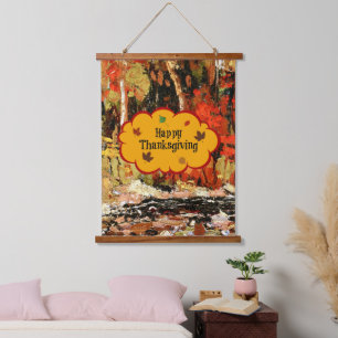 Happy Thanksgiving Hanging Tapestry