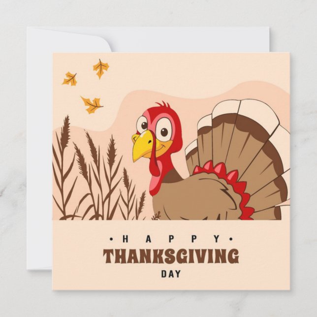 Happy Thanksgiving Holiday Card (Front)
