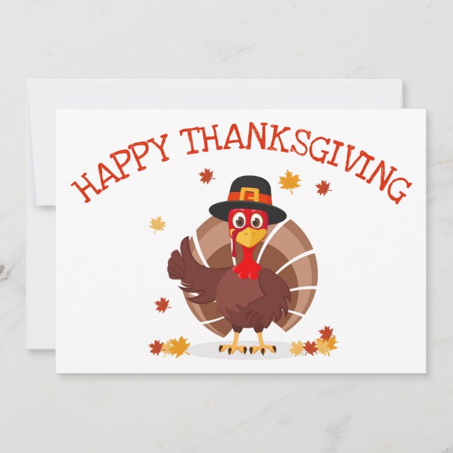 Happy Thanksgiving Holiday Card (Front)
