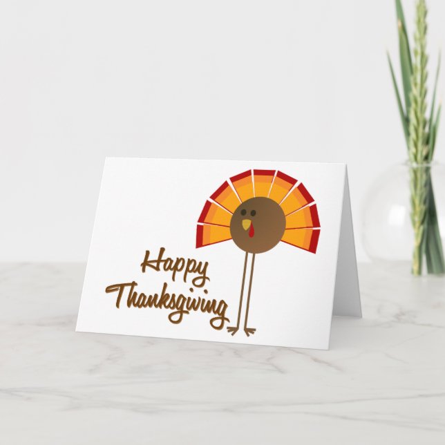 Happy Thanksgiving Holiday Card (Front)