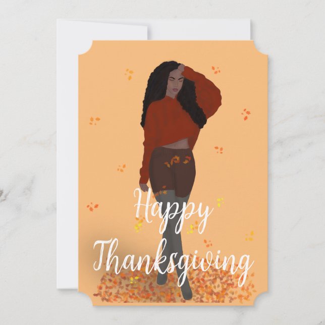Happy Thanksgiving Holiday Card (Front)