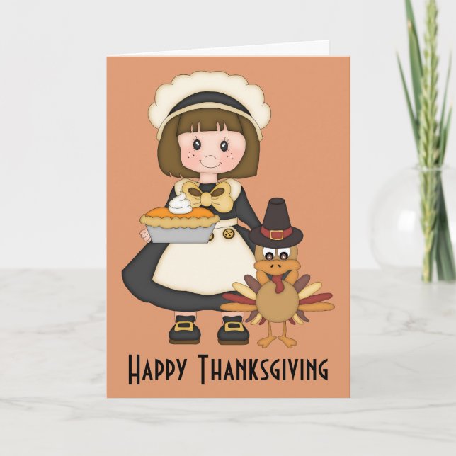 Happy Thanksgiving Holiday Card (Front)