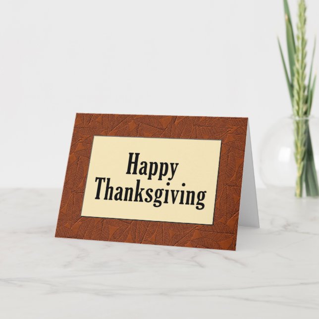 Happy Thanksgiving Holiday Card (Front)