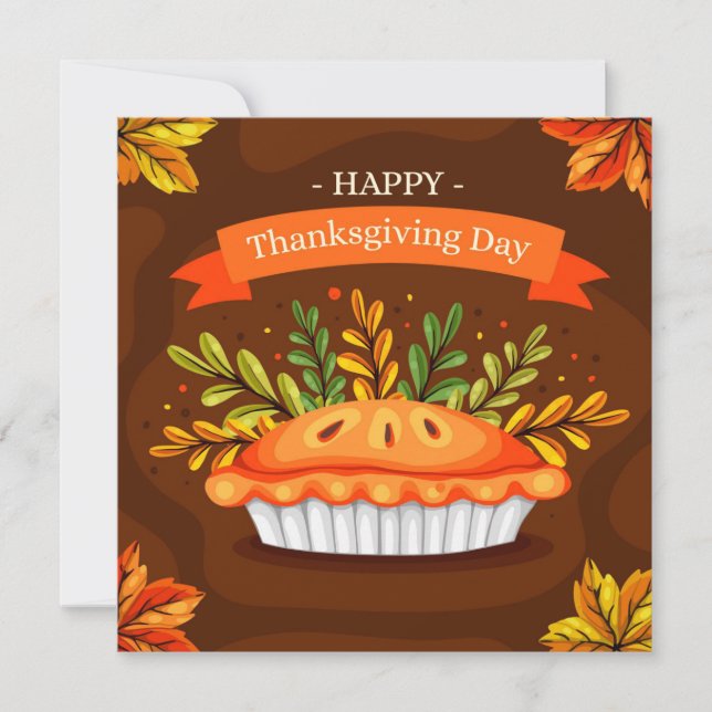 Happy Thanksgiving Holiday Card (Front)