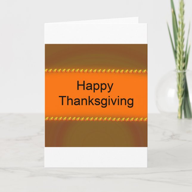 Happy Thanksgiving Holiday Card (Front)