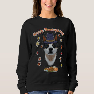Happy Thanksgiving I Blue Heeler I Australian Catt Sweatshirt
