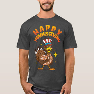 Happy Thanksgiving I Funny Pilgrim Turkey Day Holi T-Shirt