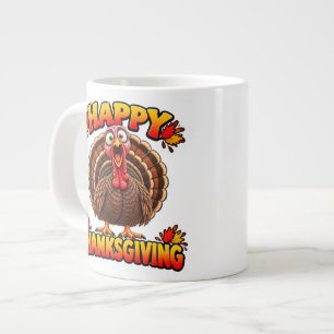 Happy Thanksgiving & I’m Roasted Turkey Large Coffee Mug