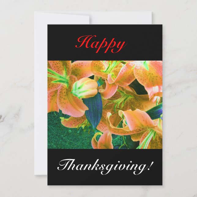 Happy Thanksgiving Invitation (Front)