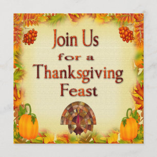 Happy Thanksgiving Invitations