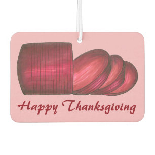 Happy Thanksgiving Jellied Canned Cranberry Sauce Car Air Freshener