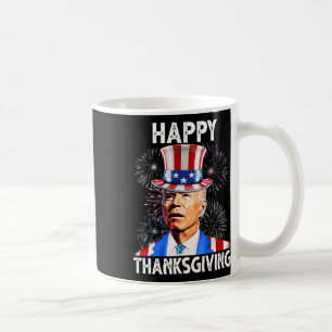 Happy Thanksgiving Joe Biden Firework Patriotic 4t Coffee Mug