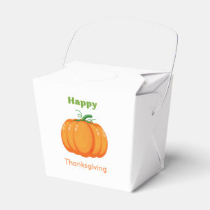 Happy Thanksgiving large pumpkin Favour Box