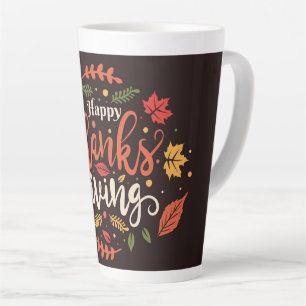 Happy Thanksgiving Latte Mug