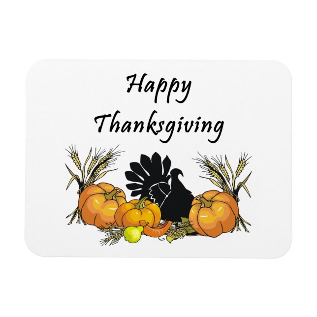 Happy Thanksgiving Magnet (Horizontal)