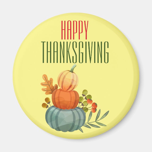 Happy Thanksgiving  Magnet (Front)